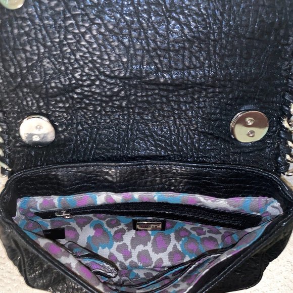 Guess Black Leather Crossbody with Gold Detail - Picture 6 of 6